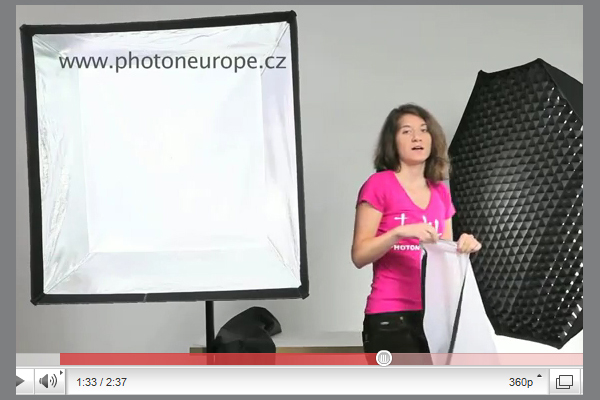 Video - Profesionální skládací softbox typu K