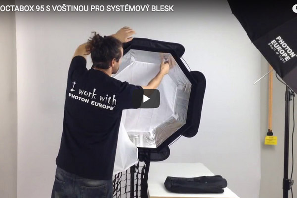 Video - Magic octabox 95 s voštinou pro systémový blesk