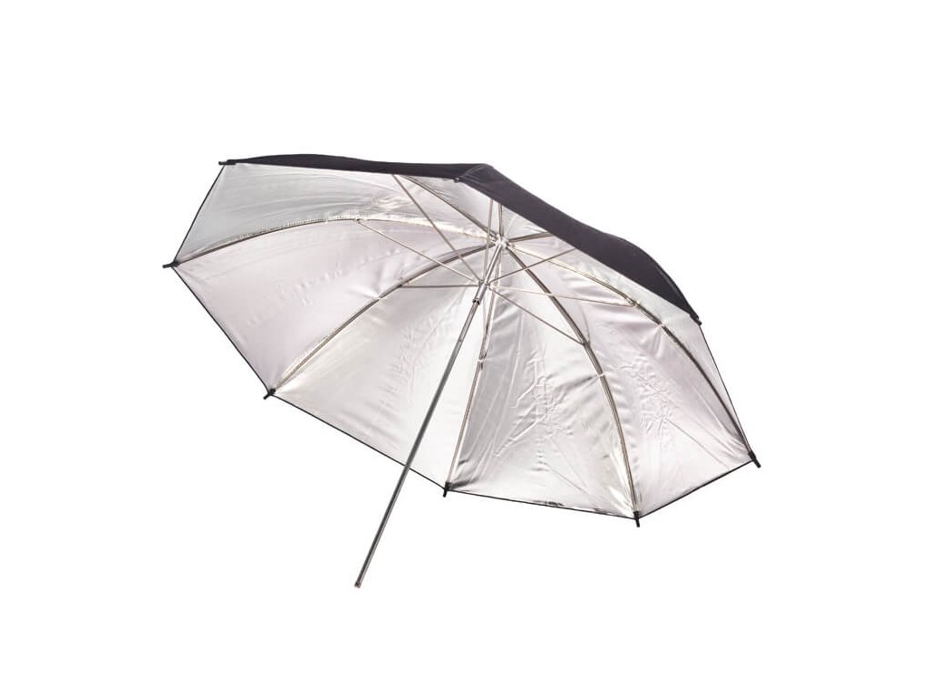 Stříbrný fotografický deštník 80 cm BS-50F