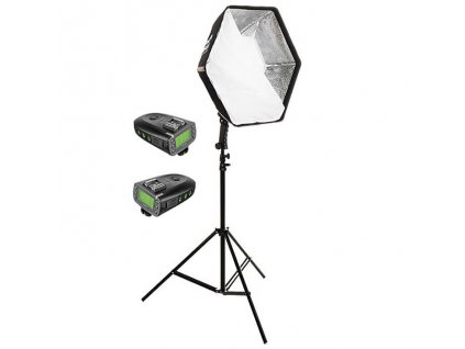 2967 magic hex 50 softbox stativ sada ttl odpalovacu