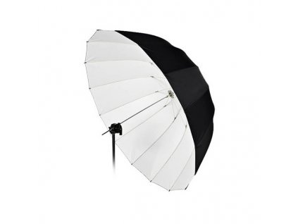 4203 deep big umbrella 135 cm bila vnitrni odrazna plocha