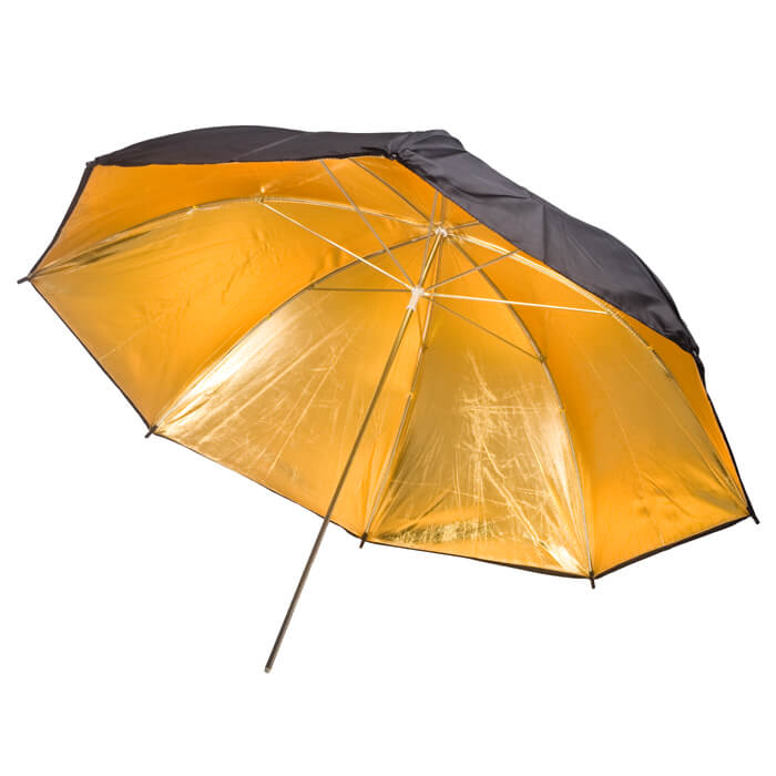 ZLATÝ FOTOGRAFICKÝ DEŠTNÍK 102 CM S-38-40