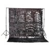 3282 dvoubarevne flitrove pozadi 2 6x2 6m barva cerna stribrna
