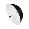4203 deep big umbrella 135 cm bila vnitrni odrazna plocha